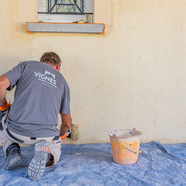 ﻿﻿Façades, enduits neufs, enduits réno, rejointoiement